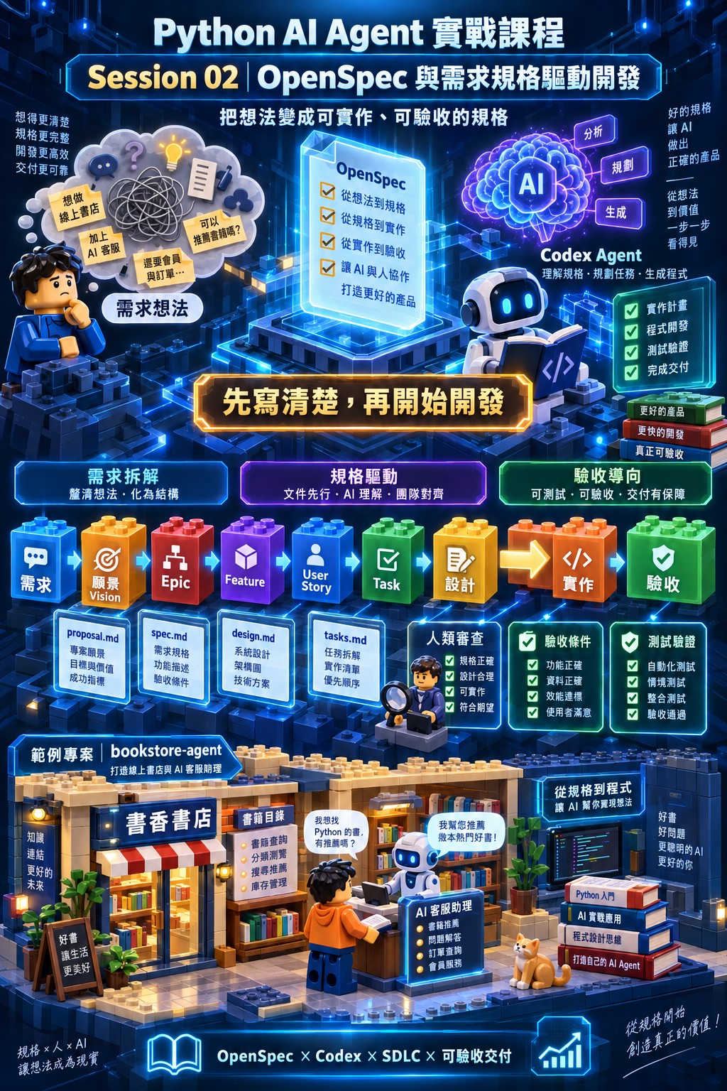 Session 02 樂高風格資訊圖，OpenSpec 與需求規格驅動開發，先寫清楚再開始開發